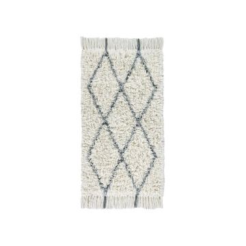 Covor crem lavabil/țesut manual din lână 80x140 cm Berber Soul – Lorena Canals