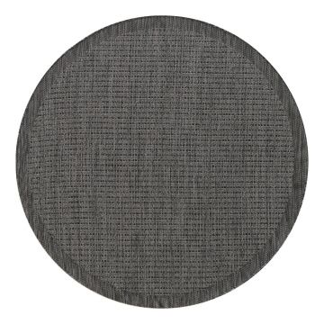 Covor de exterior gri închis rotund ø 120 cm Giza – Ayyildiz Carpets