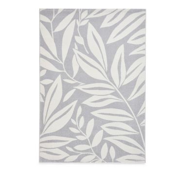 Covor gri deschis 120x170 cm Sorral Leaves – Catherine Lansfield