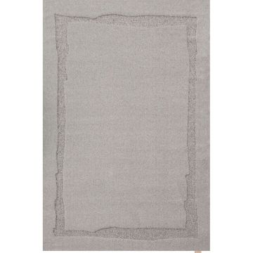 Covor gri din lână 200x300 cm Morphic Rocca – Agnella