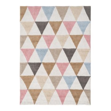 Covor lavabil din bumbac 120x160 cm Geometric – Ixia