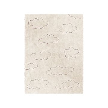 Covor pentru copii crem lavabil/țesut manual din bumbac 140x200 cm Clouds – Lorena Canals