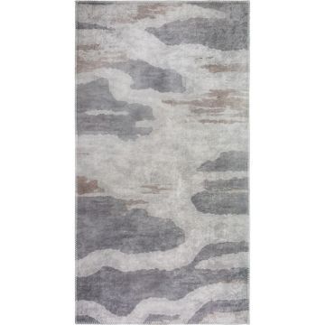 Covor tip traversă gri lavabil 80x200 cm City Clouds – Vitaus ieftin