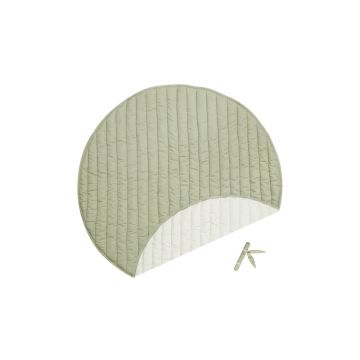 Saltea de joacă pentru copii verde/crem Bamboo Leaf – Lorena Canals