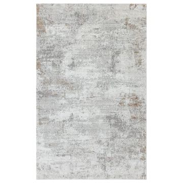 125x200 cm Covor Crem/Bej, Modern, 60% Polipropilenă și 40% Polyester, Lungime Fir 10mm, Living/Hol/Dormitor, Model Altin