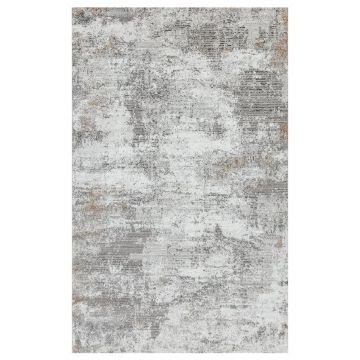 125x200 cm Covor Crem/Gri/Bej, Modern, 60% Polipropilenă și 40% Polyester, Lungime Fir 10mm, Living/Hol/Dormitor, Model Altin