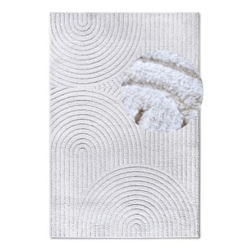 Covor alb 160x235 cm Panglao New York White – Elle Decoration