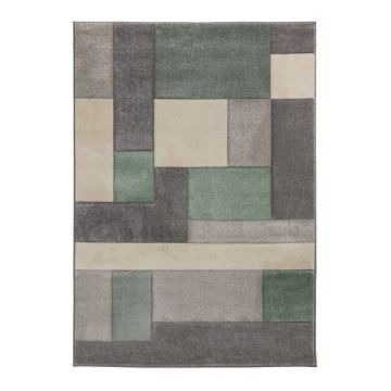 Covor Flair Rugs Cosmos, 200 x 290 cm, verde - gri