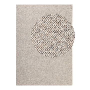 Covor gri/crem lavabil 120x170 cm Rocco Dark Cream – Elle Decoration