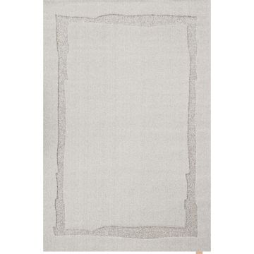 Covor gri deschis din lână 160x230 cm Morphic Rocca – Agnella