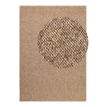 Covor maro deschis lavabil 200x290 cm Rocco Caramel – Elle Decoration ieftin