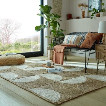 Covor Ella Eclipse Jute Natural 120X170 cm, Flair Rugs