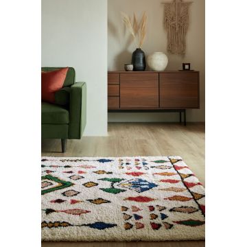 Covor Maroc Fes Shaggy Multicolor 120X170 cm, Flair Rugs