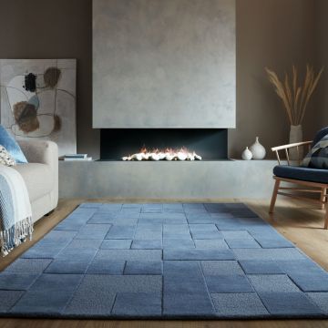 Covor Moderno Caro Albastru 120X170 cm, Flair Rugs