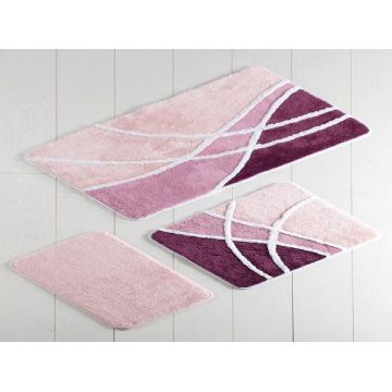 Set 3 Covorase de Baie Ares Purple (Acryl)