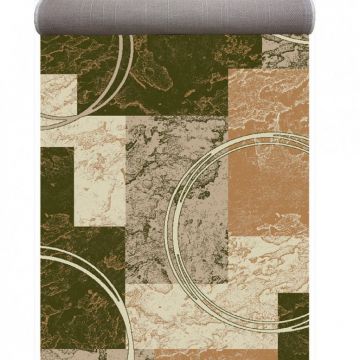 Covor Traversa Lotos 15001, Verde 100x1000 cm, 1800 gr/mp