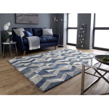 Covor Asher Albastru 120X170 cm, Flair Rugs