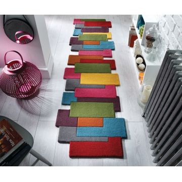 Covor traversă Collage Multicolor 60X230 cm, Flair Rugs