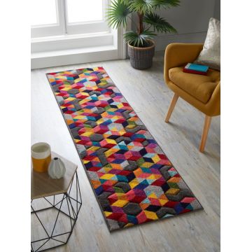 Covor traversă Dynamic Multicolor 66X230 cm, Flair Rugs