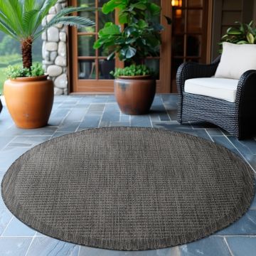 Covor Ayyildiz Giza Negru, Rotund, D160 cm