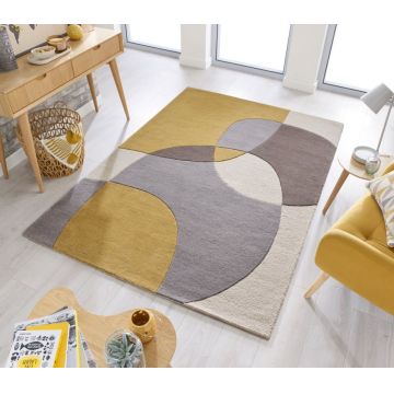 Covor Glow Galben Ochre 200X290 cm, Flair Rugs