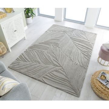 Covor Lino Leaf Gri 200X290 cm, Flair Rugs