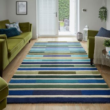 Covor Piano Verde/Multicolor 160X230 cm, Flair Rugs