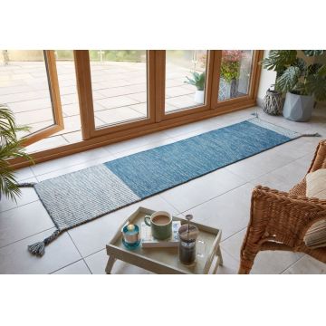 Covor traversă Indira Runner Albastru 60X200 cm, Flair Rugs