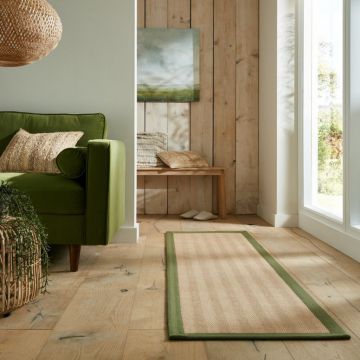 Covor traversă Kira Jute Verde 60X230 cm, Flair Rugs