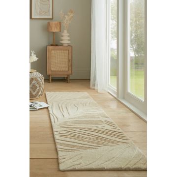 Covor traversă Lino Leaf Natural 60X230 cm, Flair Rugs