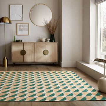 Covor Manhattan Carlos Geo Verde 120X170 cm, Flair Rugs