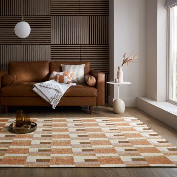 Covor Manhattan Riley Block Geo Natural 120X170 cm, Flair Rugs