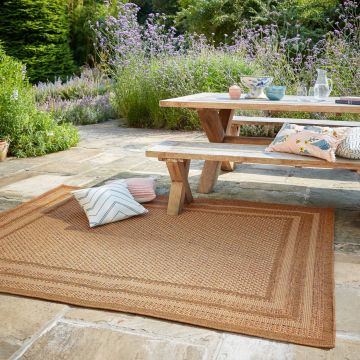 Covor Sylvie Layla Border Natural 160X230 cm, Flair Rugs