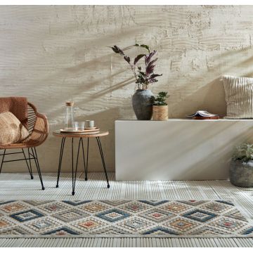 Covor traversa Plaza Zion Natural 80X230 cm, Flair Rugs