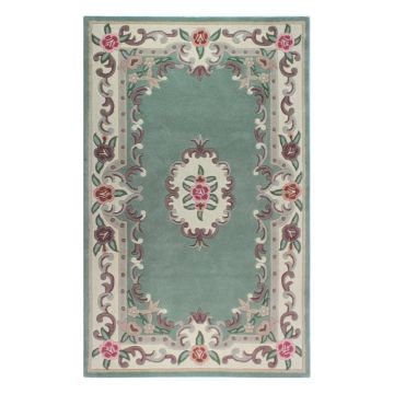 Covor din lână Flair Rugs Aubusson, 75 x 150 cm, verde