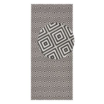 Covor de exterior NORTHRUGS Karo 80 x 120 cm, negru-alb