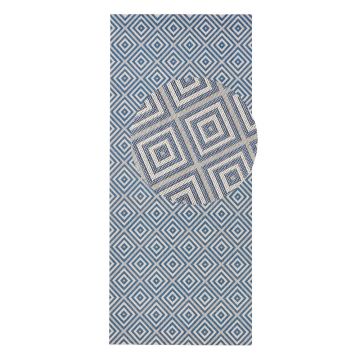 Covor de exterior NORTHRUGS Karo, 80 x 200 cm, albastru