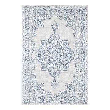 Covor de exterior NORTHRUGS Tilos, 200 x 290 cm, albastru - crem Covor de exterior NORTHRUGS Tilos, 200 x 290 cm, albastru - crem