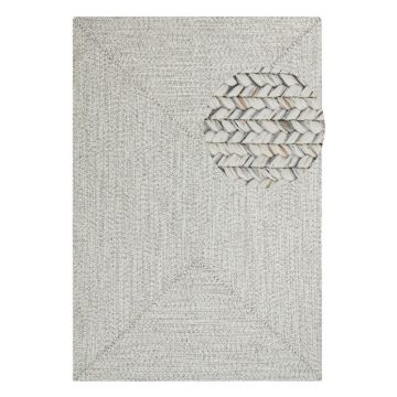 Covor alb/bej de exterior 170x120 cm - NORTHRUGS