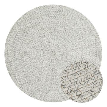 Covor alb/bej rotund de exterior ø 200 cm - NORTHRUGS