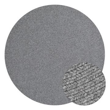 Covor gri rotund de exterior ø 200 cm - NORTHRUGS