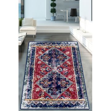 Covor de hol, Divan, 120x150 cm, 70% bumbac;30% poliester, Multicolor