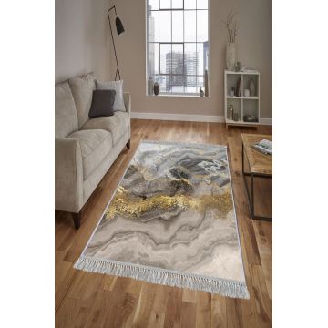 Covor de hol, ELS2375, 100x300 cm, Catifea, Multicolor