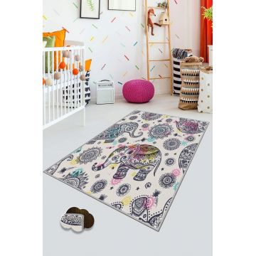 Covor de hol, HMNT93, 100x150 cm, Poliester, Multicolor ieftin