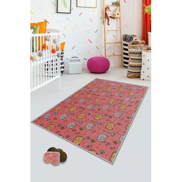 Covor de hol, KHMFESTO0028KEÇE, 100x150 cm, Poliester, Multicolor ieftin