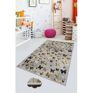 Covor de hol, HMNT494, 100x150 cm, Poliester, Multicolor ieftin