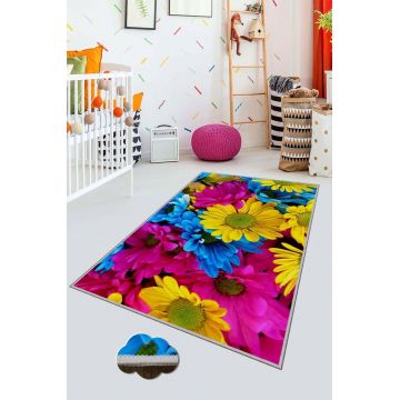 Covor de hol, HMNT505, 100x150 cm, Poliester, Multicolor ieftin