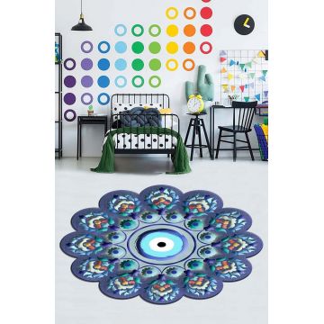 Covor de hol, HMNT935, 100x150 cm, Poliester, Multicolor ieftin