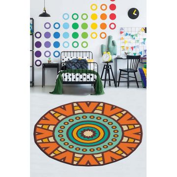 Covor de hol, HMNT941, 100x150 cm, Poliester, Multicolor ieftin