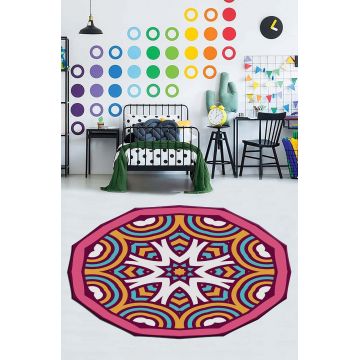 Covor de hol, HMNT942, 100x150 cm, Poliester, Multicolor ieftin